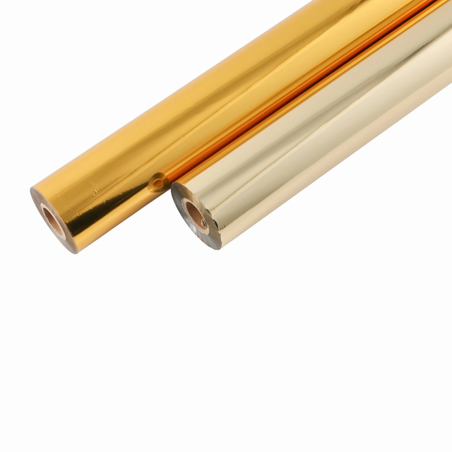 Hoja reactiva de tóner brillante al por mayor de decoración DIY de Minc Swapp de oro y plata 