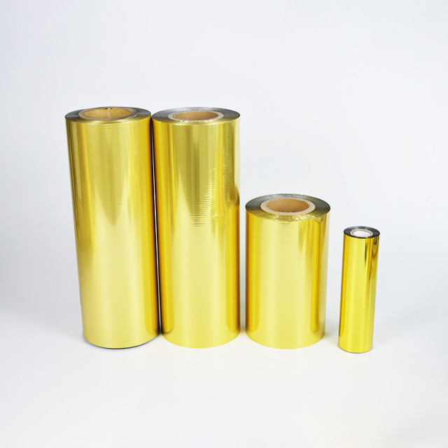 Lámina para gofrar en frío de impresión offset de oro brillante 