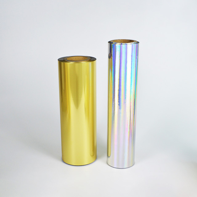 Lámina para gofrar en frío de impresión offset de oro brillante 